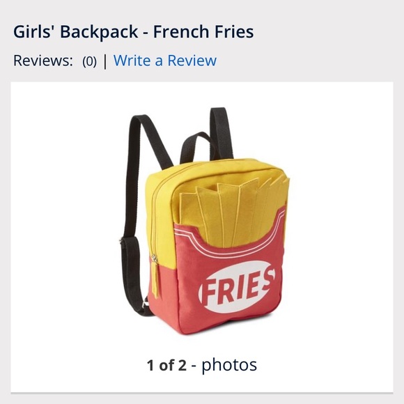 french fries backpack